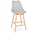 Tabouret De Bar Scandinave "elise" 102cm Gris