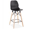 Tabouret De Bar Scandinave "astral" 105cm Noir