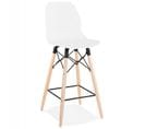 Tabouret De Bar Scandinave "astral" 105cm Blanc