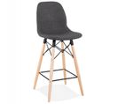 Tabouret De Bar Scandinave "planet" 107cm Gris Foncé