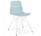 Chaise Design "spider" 83cm Bleu et Blanc