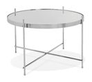 Table D'appoint Design Ronde "keops" 63cm Argent