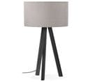 Lampe à Poser Design "mala" 64cm Gris et Noir