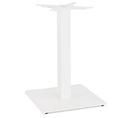 Pied De Table En Métal "algun" 73cm Blanc