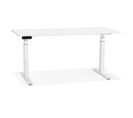 Bureau Design Réglable "électrique" 160cm Blanc