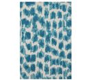 Tapis De Salon Moderne Tissé Plat Taki En Polyester - Bleu Turquoise - 80x150 Cm