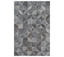 Tapis De Salon Moderne Tissé Plat Rosebud En Polyester - Gris - 240x340 Cm