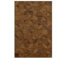 Tapis De Salon Moderne Tissé Plat Rosebud En Polyester - Marron - 170x240 Cm