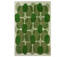 Tapis De Salon Moderne Tissé Plat Black Spice En Polyester - Vert - 170x240 Cm