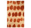 Tapis De Salon Moderne Tissé Plat Bullet En Polyester - Rouge - 170x240 Cm