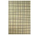 Tapis De Salon Moderne Tissé Plat Vero En Polyester - Noir - 240x340 Cm