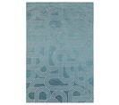 Tapis De Salon Moderne Tissé Plat Fever En Polyester - Bleu Ciel - 140x200 Cm