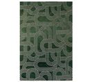 Tapis De Salon Moderne Tissé Plat Fever En Polyester - Vert - 200x280 Cm