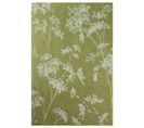 Tapis De Salon Moderne Tissé Plat Basil En Polyester - Vert - 170x240 Cm