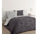 Vision Parure De Couette Reversible Lenny - 100% Coton - 200 X 200 Cm - Gris