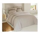 Parure De Couette Anthony 100% Coton 200 X 200 Cmbeige