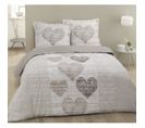 Vision Parure De Couette 100% Coton Alice - 1 Housse De Couette 240x260 Cm + 2 Taies D'oreillers 65