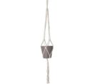 Macramé Simple Noeud Carré Blanc 100 Cm