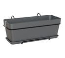 Kit Jardiniere Capri 50 Cm V2 Anthracite 50, 2x28, 5xh20, 7 Cm  1, 54l