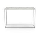 Console Gleam Marbre Kit Blanc Et Chromé