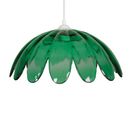 Suspension Points Verre Transparent Vert 80 Cm..