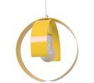 Suspension Géométrique Métal  Jaune 85 Cm.