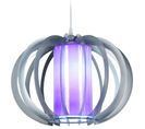 Suspension Globe Métal  Aluminium,violet 90 Cm.