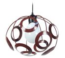 Suspension Globe Métal  Marron 85 Cm.