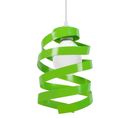 Suspension Spirale Métal  Vert 85 Cm.