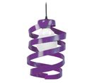 Suspension Spirale Métal  Violet 85 Cm.