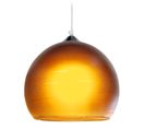 Suspension Globe Verre  Aluminium,marron  84 Cm.