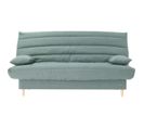 Clic-clac 3 Places Liv 20 - Tissu Soro Vert Amande - 125x190 Cm - Avec Coussins - 193 X 95 X 93 Cm