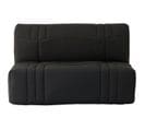 Banquette BZ Dream - Tissu 100% Coton Noir - Couchage 140 X 190 Cm - 2 Places - Confort Moelleux