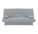 Banquette Clic Clac 3 Places - Tissu Gris Clair - Style Contemporain - L 190 X P92 Cm - Dream