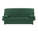 Banquette Clic Clac 3 Places Tissu 100% Coton Vert Style Contemporain L 190 X P92 Cm Mila