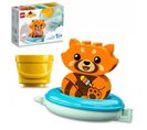 10964 Duplo Jouet De Bain : Le Panda Rouge Flottant, Set Baignoire Pour Bébés Et Enfants