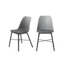 Lot De 2 Chaises En Plastique Et Métal