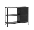 Abel - Buffet 2 Portes, 2 Niches En Métal L100cm - Couleur - Noir