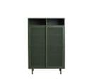 Kiso - Vaisselier 2 Portes, 2 Niches En Métal H140cm - Couleur - Vert Olive