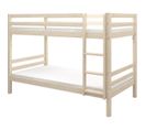 Lits Superposés Séparables Enfant 2x 90 X 190 Cm - Pin Massif Naturel - Sommier Inclus - Ando