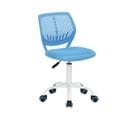 Chaise de bureau pour enfant bleu à roulettes hauteur d'assise 44-54cm