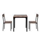 Ensemble Table Et 2 Chaises De Indus Marron Vintage