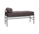 Banc Contemporain 106cm En Tissu Anthracite Ati