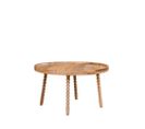 Jammu - Table Basse Ronde En Manguier Ø60cm - Couleur - Naturel