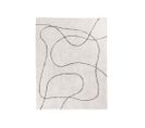 Tampa - Tapis Avec Formes Organiques - Couleur - Noir / Blanc, Dimensions - 160x230 Cm