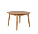 Table à Manger Extensible 4 à 6 Personnes En Bois Ø118-158x118cm