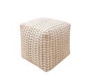 Vapi - Pouf Carré En Jute 40x40cm - Couleur - Beige