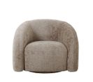 Valletta - Fauteuil Vintage Pivotant - Couleur - Taupe