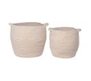 Lot de 2 Paniers Beige