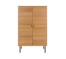 Buffet Haut 2 Portes En Bois Et Métal H130cm